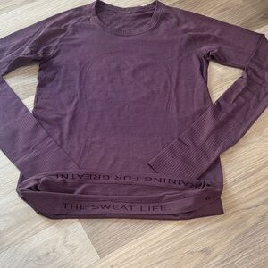 lululemon athletica Long Sleeve swiftly Tee in Purple